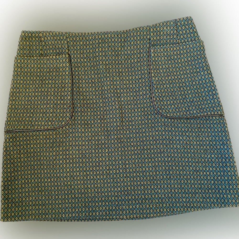 Wool look a-line mini